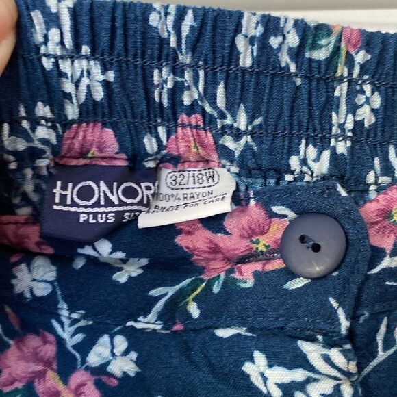 Blue and Pink A-Line Midi Skirt with Tiered Design - Picture 4 of 6